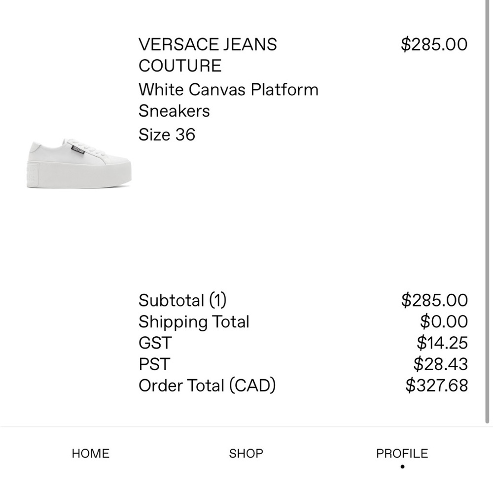 Versace Jean platform sneaker
